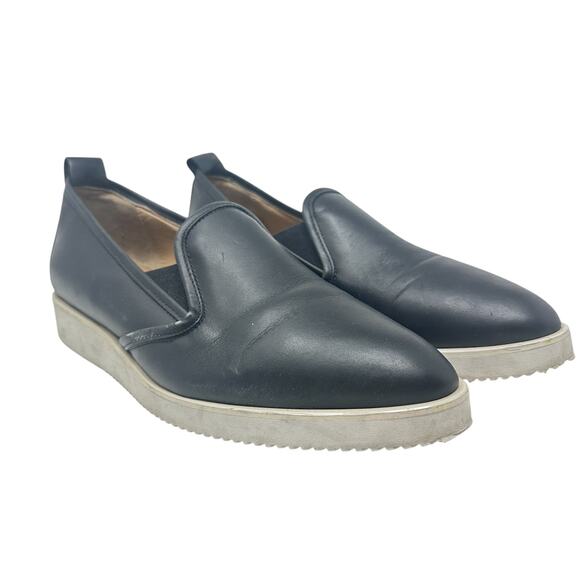 Everlane The Leather Street Shoe Flat Slip-On Pointed Toe Black Size 9.5 - Picture 1 of 12